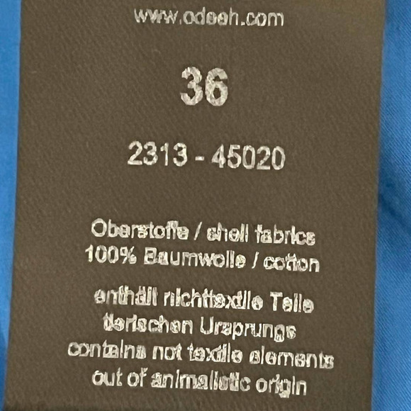 ODEEH NWT Pants 100% Cotton Caribbean Blue US Size 4 / Small - Picture 7 of 8